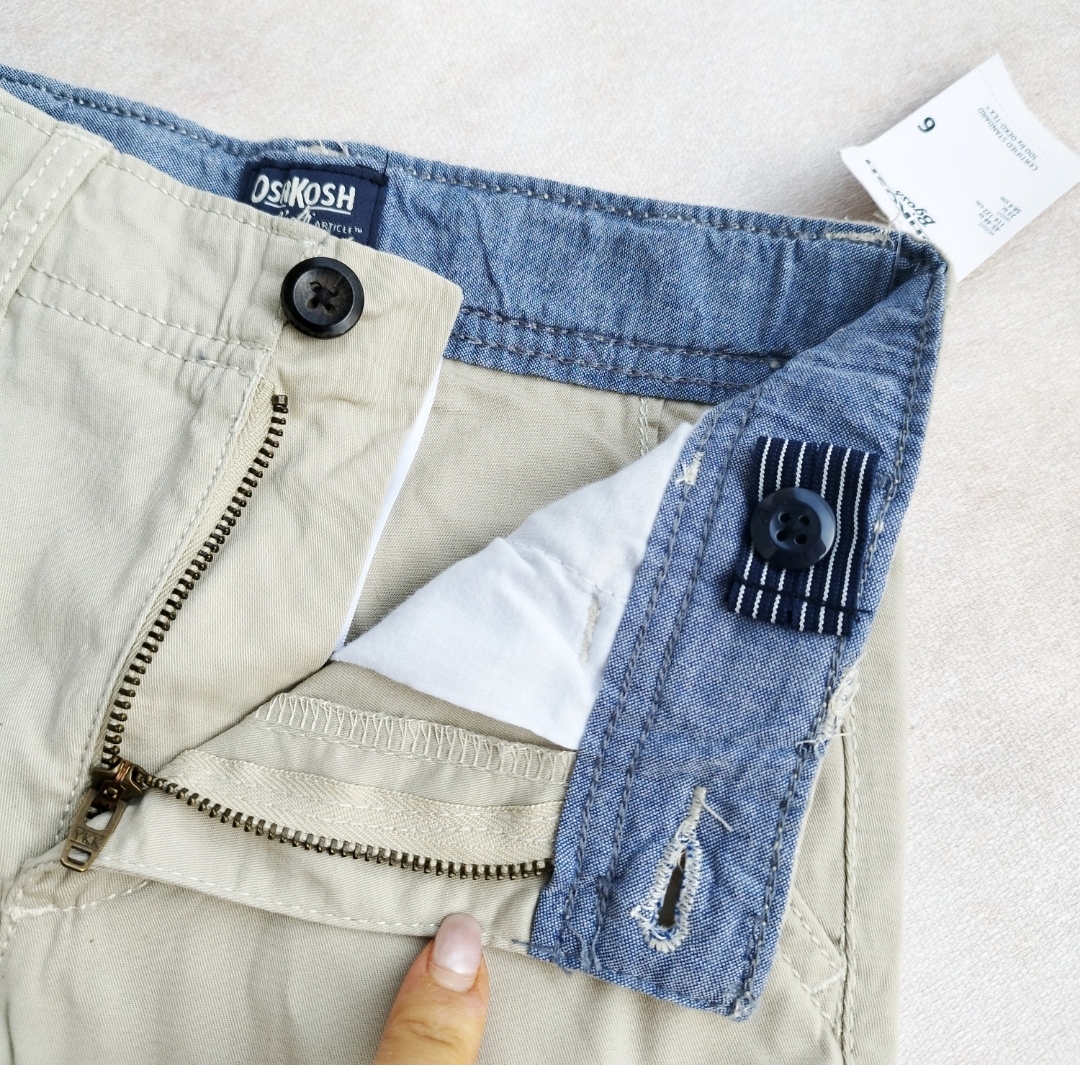 شلوار کتان بچگانه Oshkosh کش رگلاژ کمر