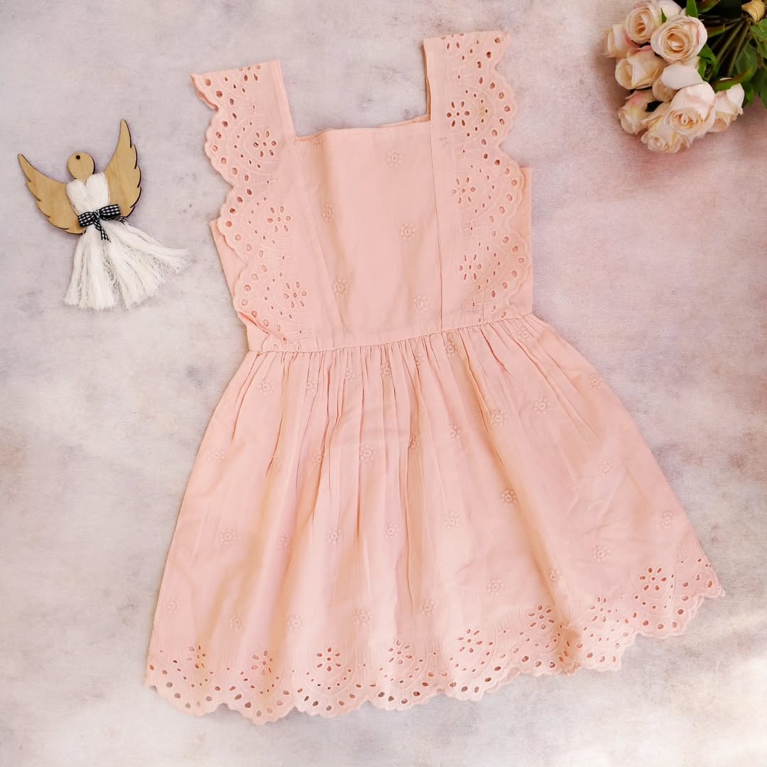 پیراهن خامه دوزی دخترانه