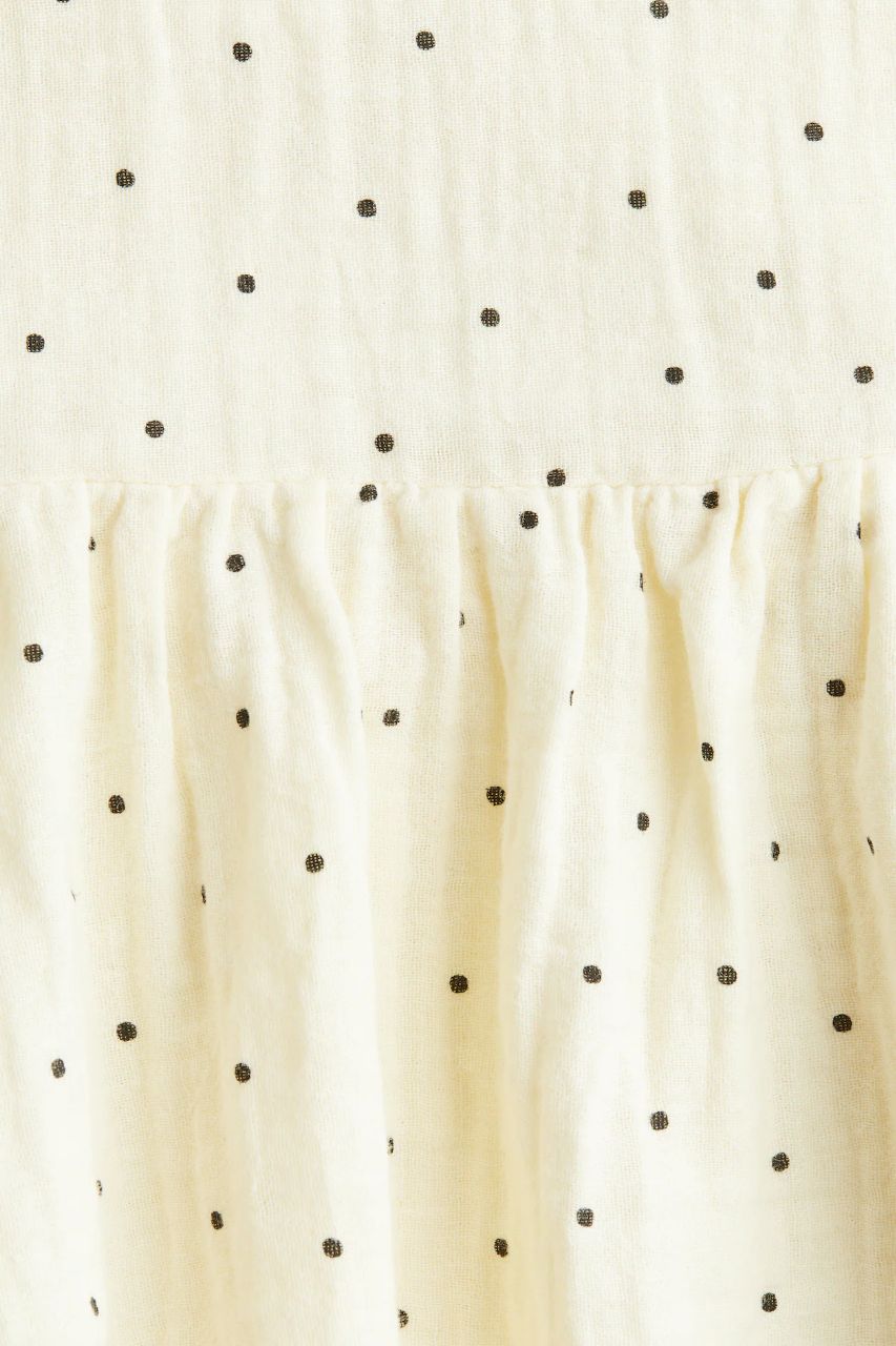 طرح خال خال پیراهن بچگانه